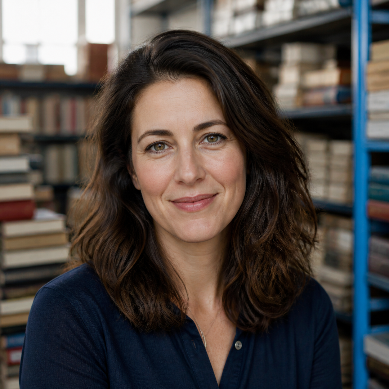 AI-generated portrait representing fictional seller Maya Reynolds