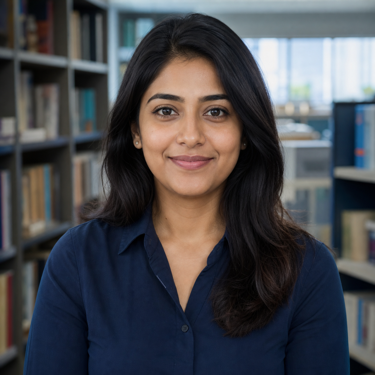 AI-generated portrait representing fictional seller Priya Shah